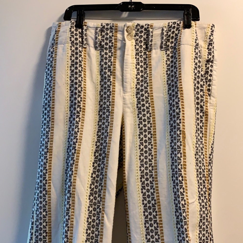 Anthropologie Eyelet Pants EUC! Size 10